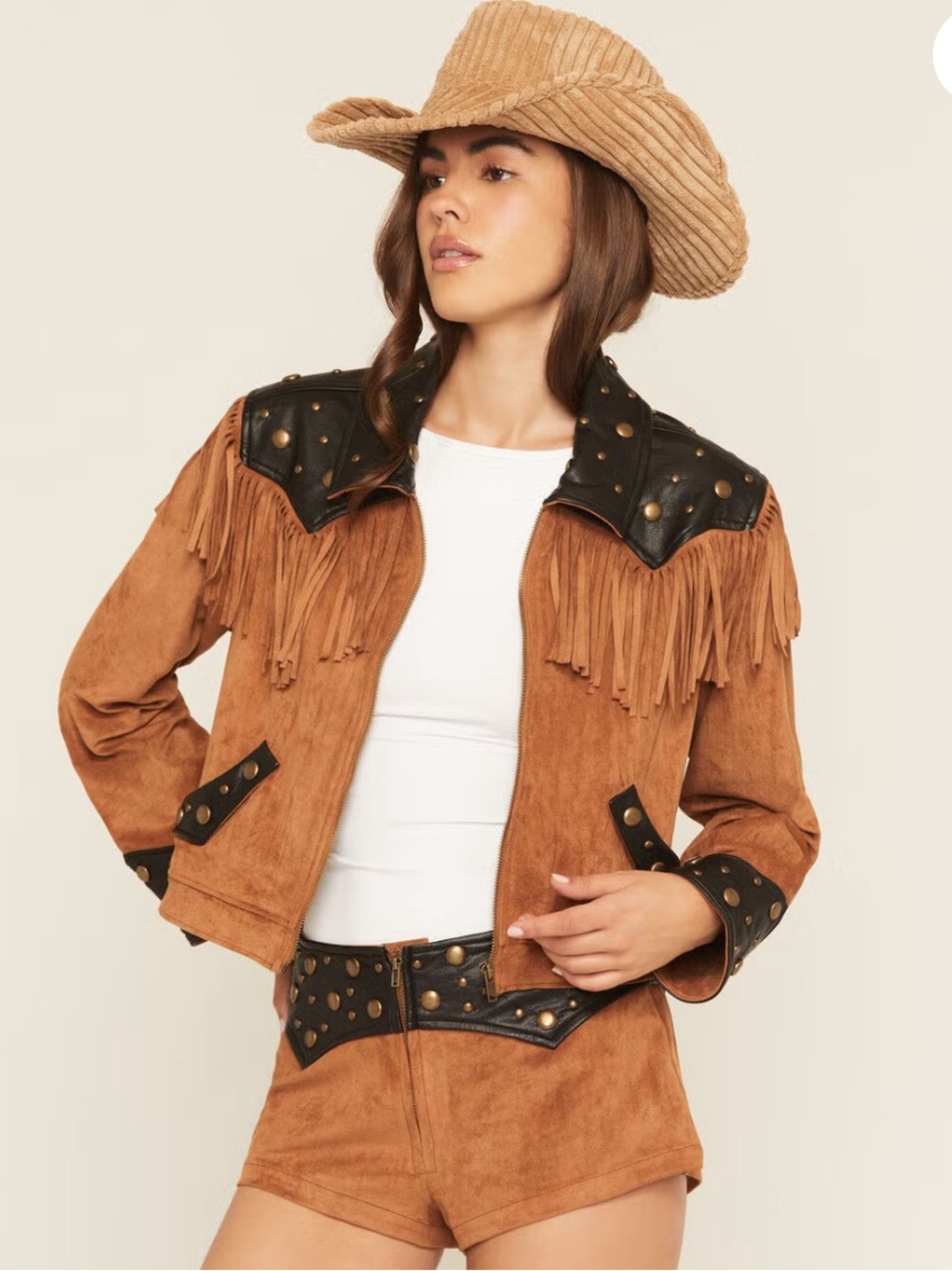 BNWT Show Me Your Mumu Tan Western Set